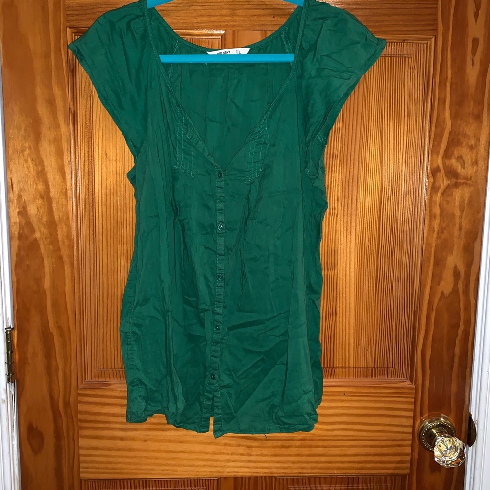 Green blouse